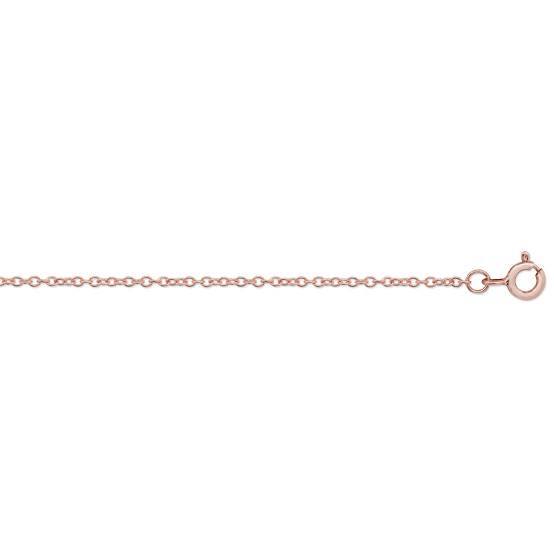 18" Rose Gold Plated Cable Chain