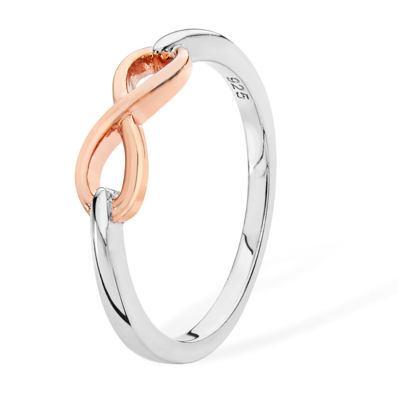 Two Tone Infinity Ring
