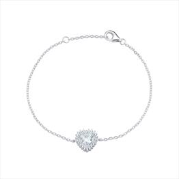 CZ Heart Bracelet