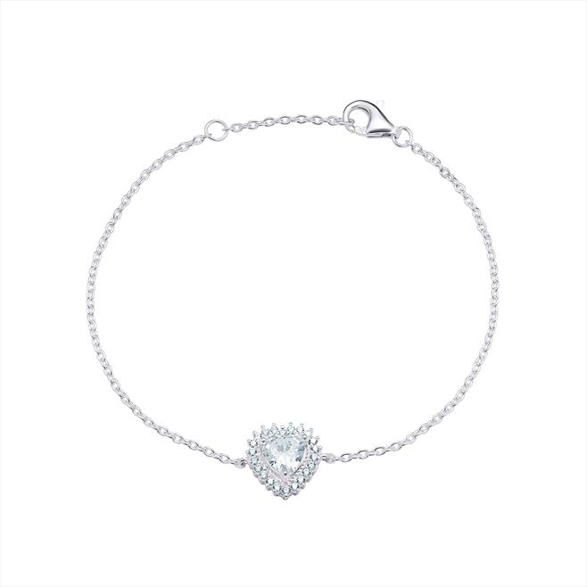 CZ Heart Bracelet