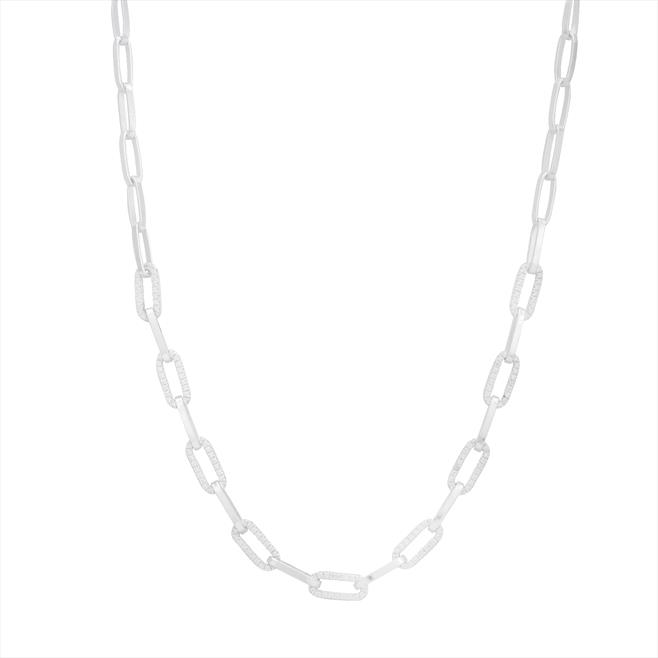 Fancy CZ Rectangle Link Chain