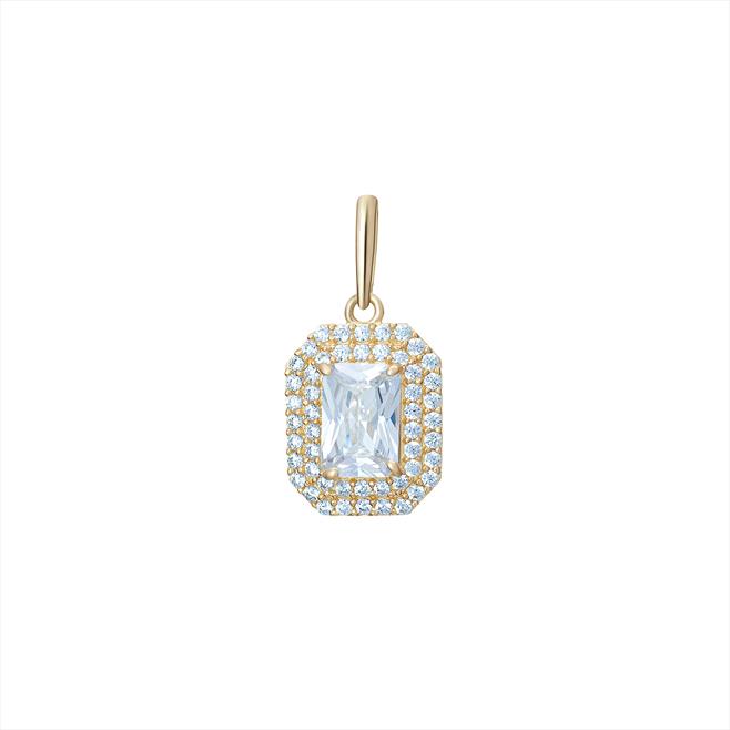 9CT Cubic Zirconia Pendant