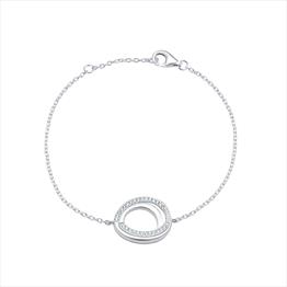 Sterling Silver Cubic Zirconia Bracelet