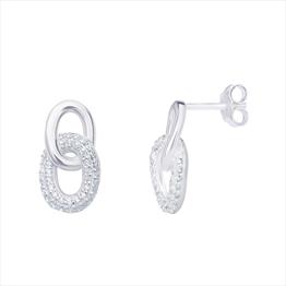 Cubic Zirconia Drop Earrings