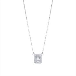 Silver CZ Necklace