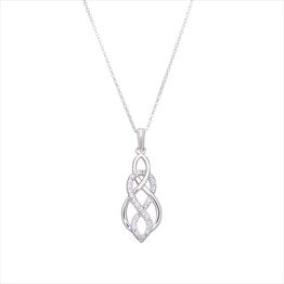 CZ Celtic Style Necklace