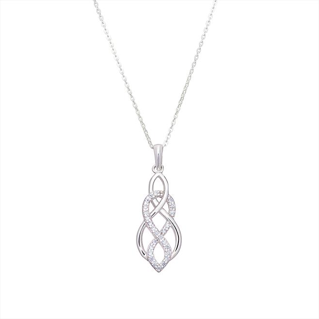 CZ Celtic Style Necklace