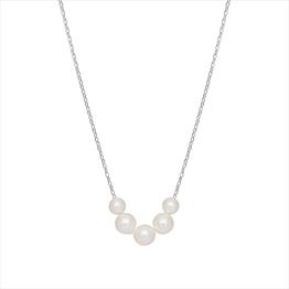 Silver Pearl Necklace