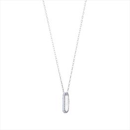 CZ Drop Pendant Necklace