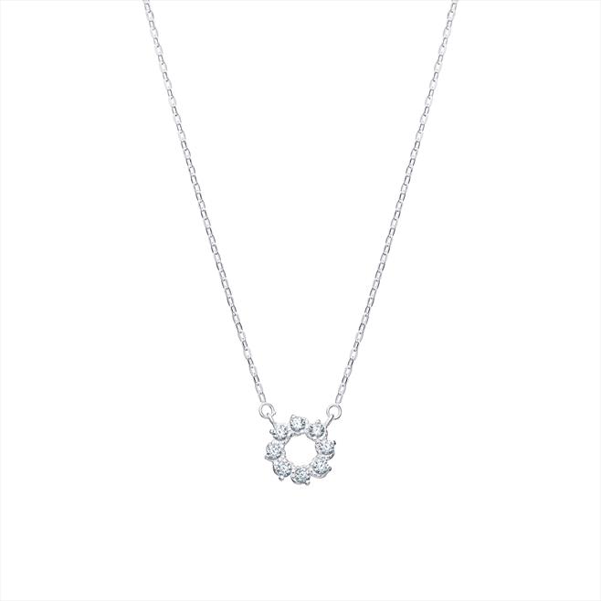 CZ Flower Style Necklace