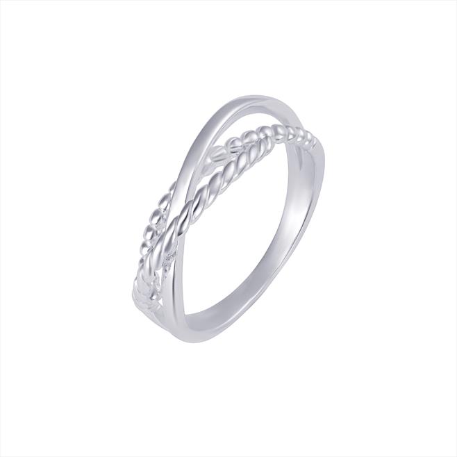 Silver Rope Style Ring