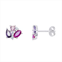 CZ Coloured Earrings