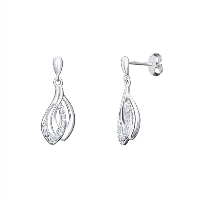 Cubic Zirconia Drop Earrings