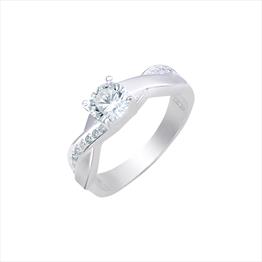 CZ Interlink Ring