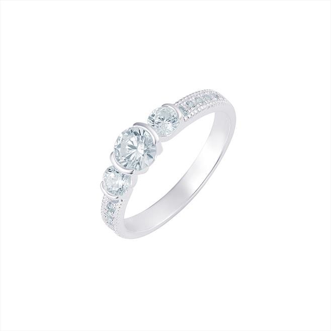 Silver Cubic Zirconia Ring