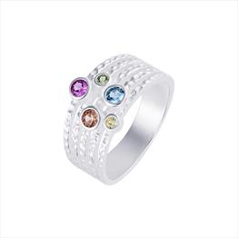 Classic Multi Colour Ring