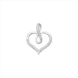 CZ Heart Pendant