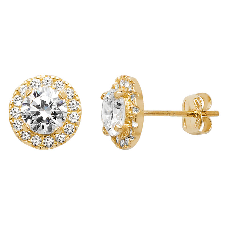 CZ Circle Studs