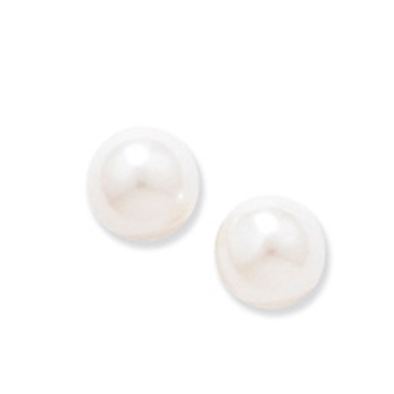 Gold 4mm Freshwater Pearl Studs