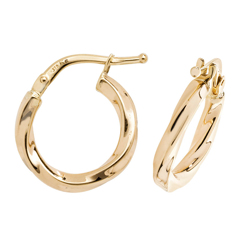 9ct Twist Hoops