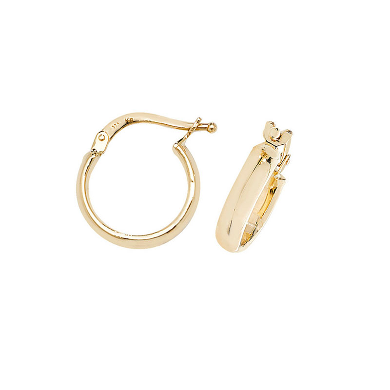 9ct 13.2mm Gold Hoops