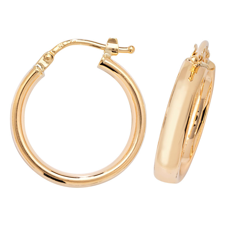 9ct Oval Hoop