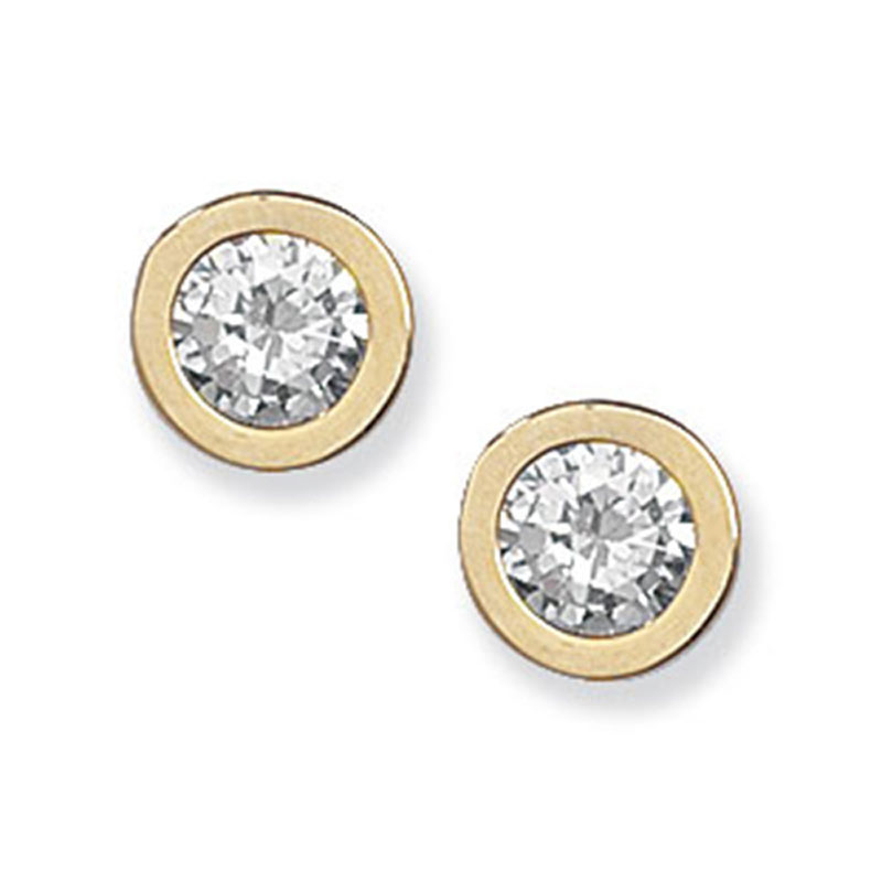 9ct Gold Circle Studs