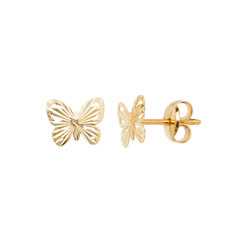 9ct Small Butterfly Earrings