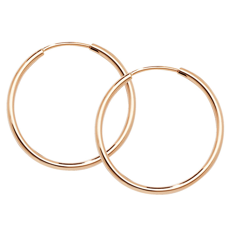 9ct 25mm Hoops