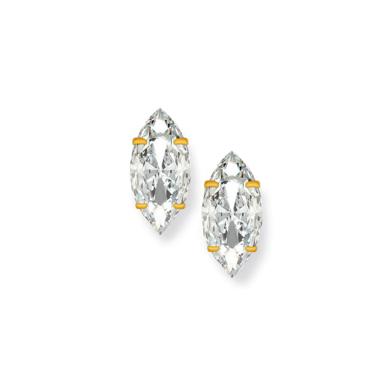 9ct Marquise Earrings