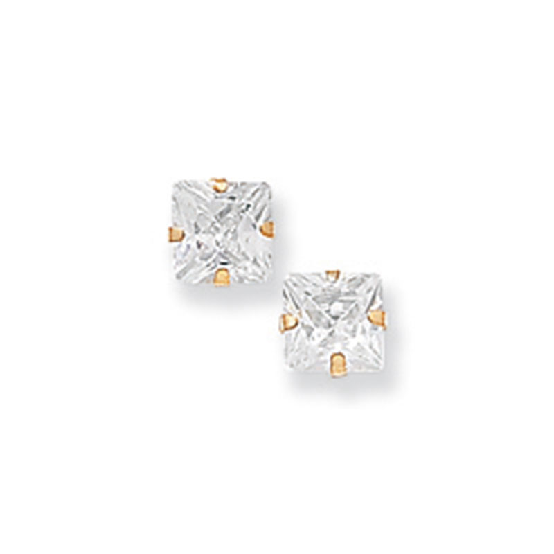 9ct Gold Square Studs