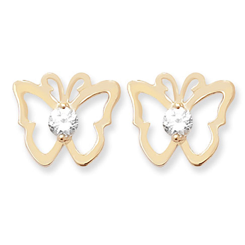 9ct Butterfly Earrings