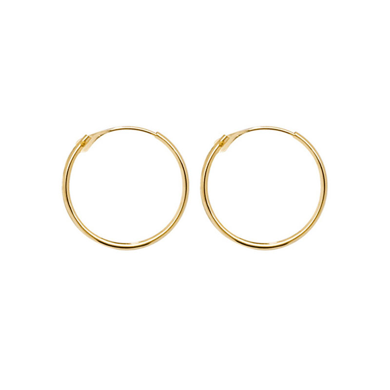 9ct 14mm Hinged Hoops