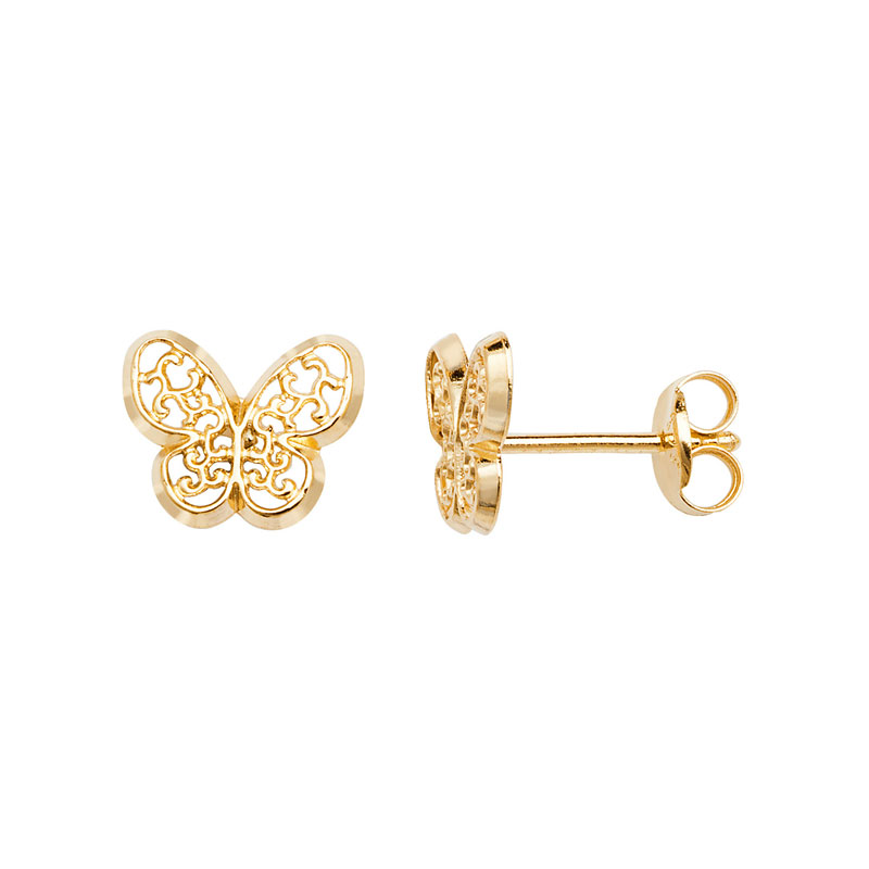 9ct Butterfly Earring