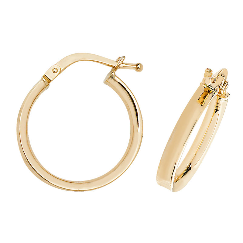 9ct Gold 17.8mm Hoops