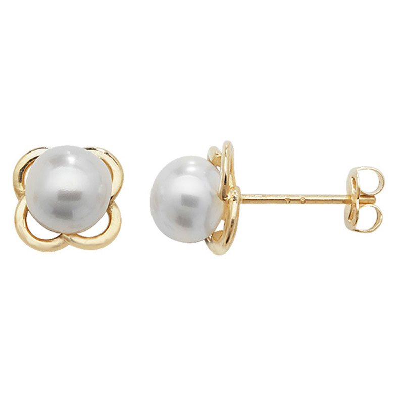9ct Gold Pearl Studs