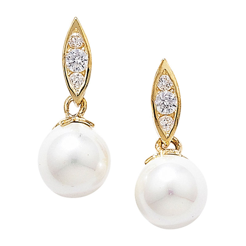 9ct Pearl Drop Earring