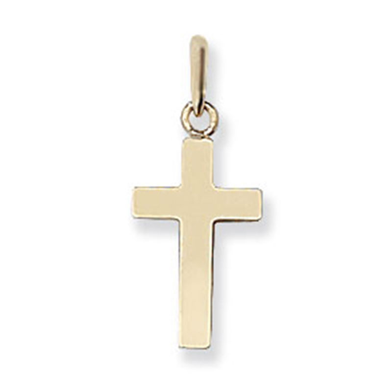 Plain 9ct Gold Cross Pendant