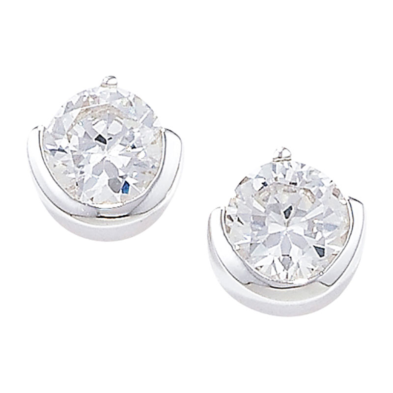 CZ Earring 6X6 Set