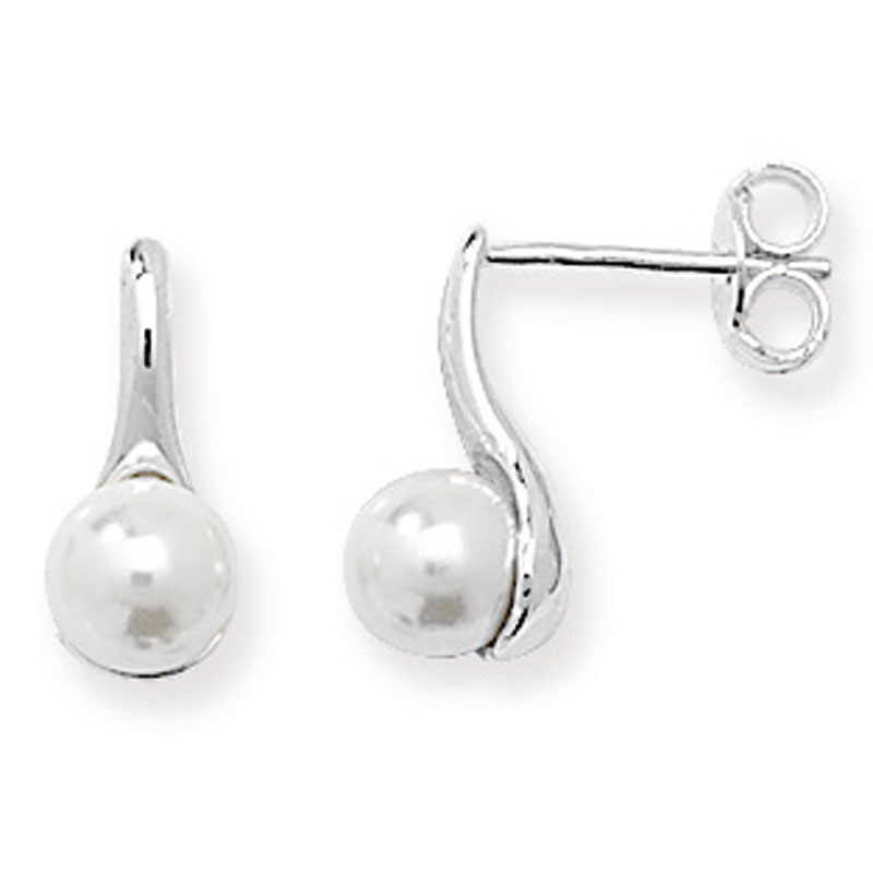 HC S/S Drop Pearl Earring Set