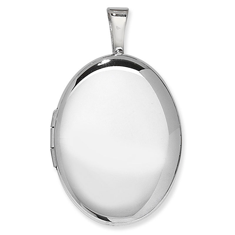 Oval Locket Side Polished Set