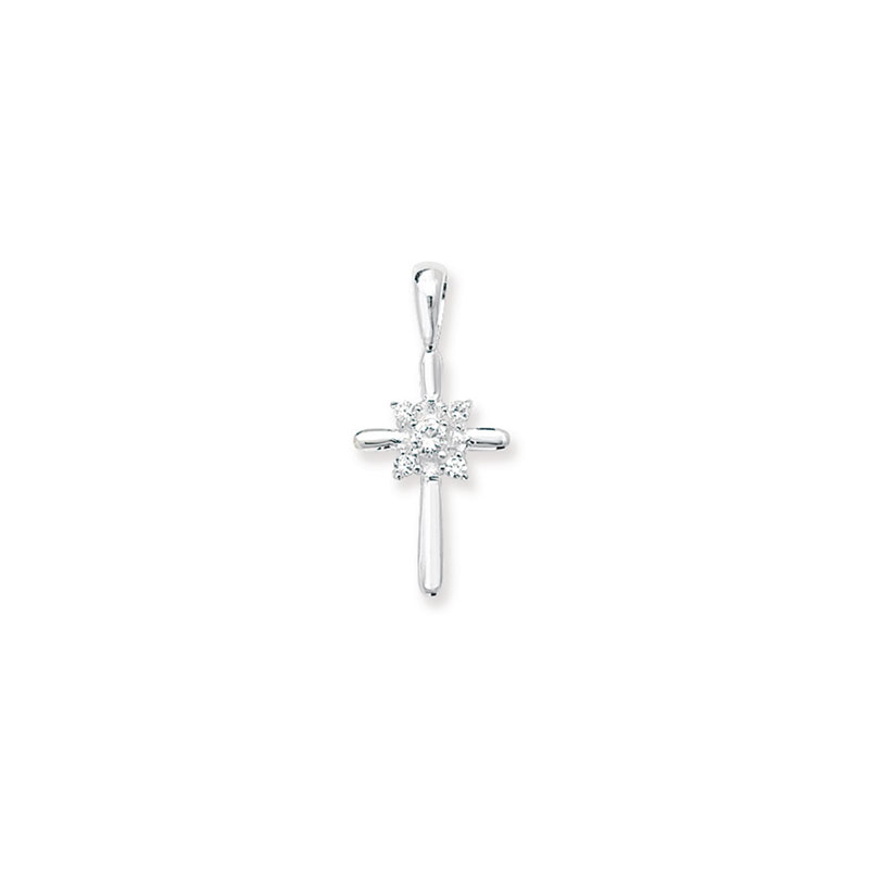 Holy communion CZ pendant set