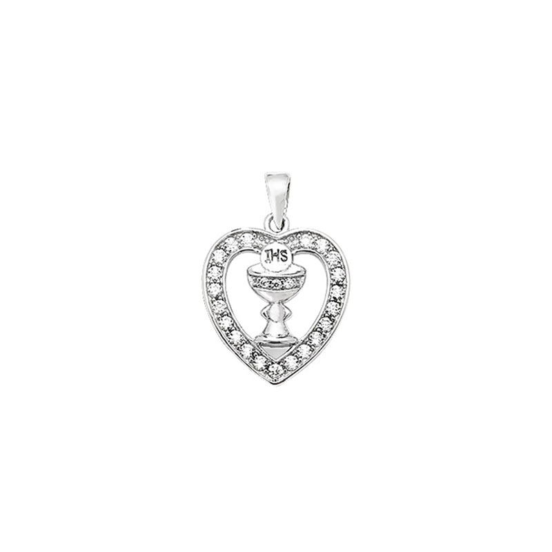 Heart With Host Pendant Set