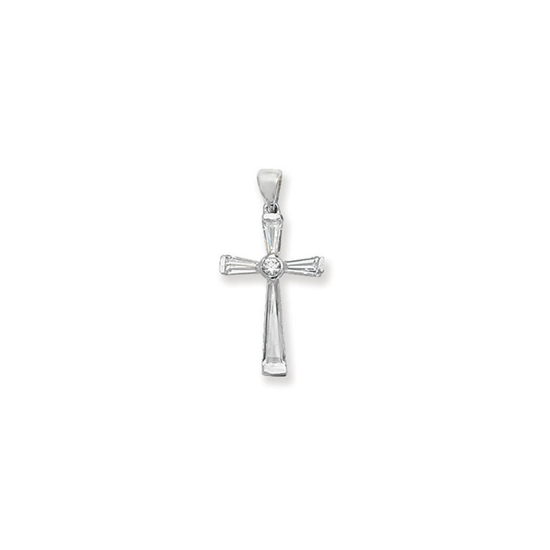 CZ Cross Pendant Set