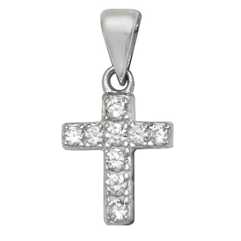 Silver Cross Pendant Set