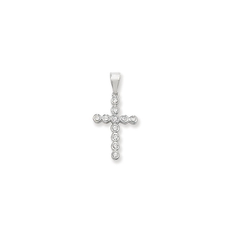 CZ Cross Pendant Set