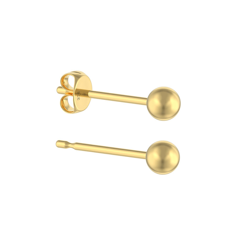 9ct Ball Stud Earring