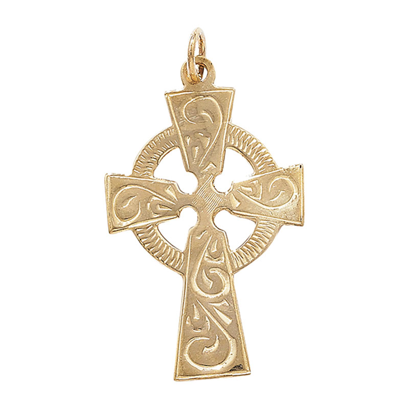 9ct Gold Large Celtic Cross