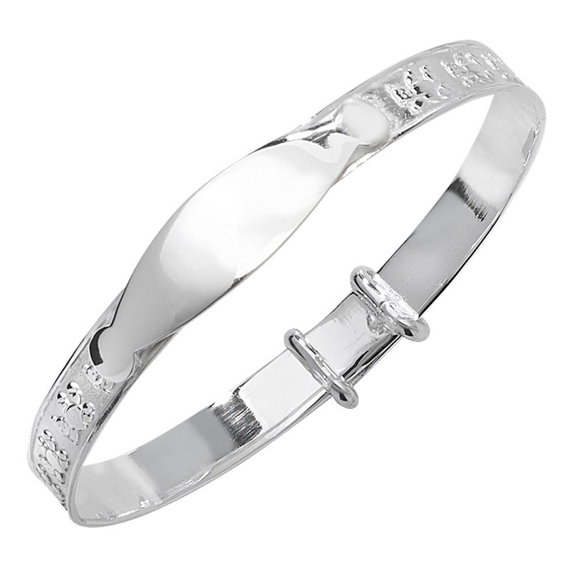 Teddy Engraved ID Bangle