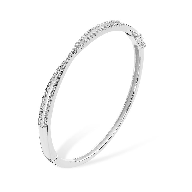 Silver Weave Style Bangle